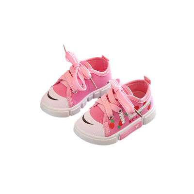 

New Sports Sneakers Baby Boys Girls First Walkers Shoes Infant Toddler Soft Sole Breathable Strawberry Print Anti-slip Baby Shoe