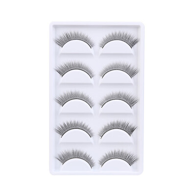 

〖Follure〗Big sale 5 Pair Fashion Natural Handmade Long False Black Eyelashes Makeup