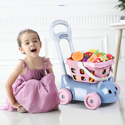 

Tailored Shopping Carts Fruit Vegetable Pretend Play Children Kid Educational Toy gift