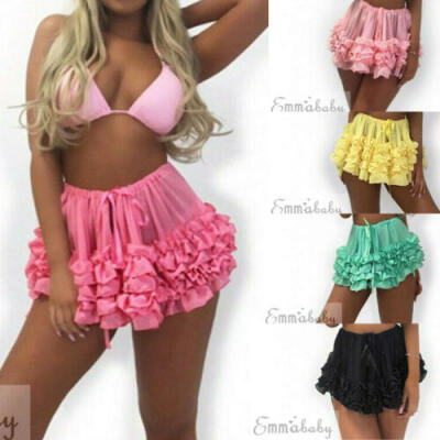 

Women Bikini Bottom Tankini Swim Skirt Cover Up Short Beach Dress Swimwear Pants