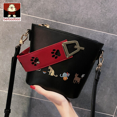 

Internet celebrity bucket bag 2019 new handbag leisure oblique bag fashion simple bag
