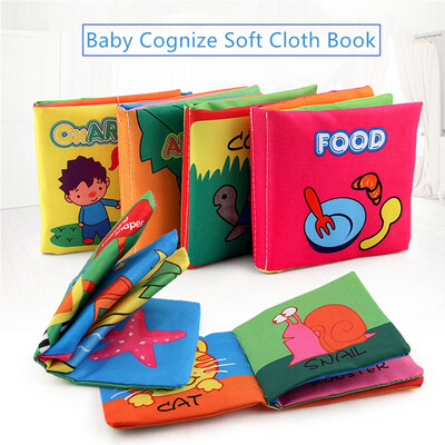 

Siaonvr Baby Kids Soft Intelligence Development Cognize Cloth Book Educational Toy Gift