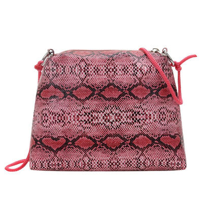 

Small Snake Pattern Messenger Bags Women PU Leather Casual Shoulder Handbag