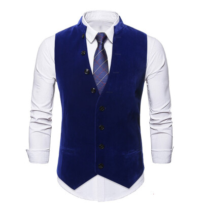 

Toponeto Mens Fashion Solid Vest Slim Fit Business Wedding Waistcoat Sleeveless Tank