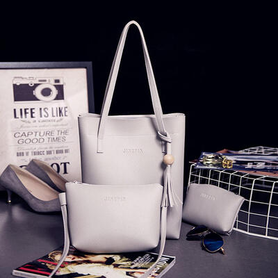 

3pcs Women Leather Shoulder Messenger Purse Handbag Crossbody Satchel Tote