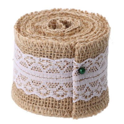 

2M Roll Linen Lace Handmade Christmas Crafts Jute Burlap Wedding Decor