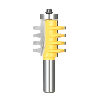 

14" Shank Reversible Finger Glue Joint Router Bit Cone Tenon Woodwork Cutter Power Tool Wood Milling Chisel Cutter for Woodworkin