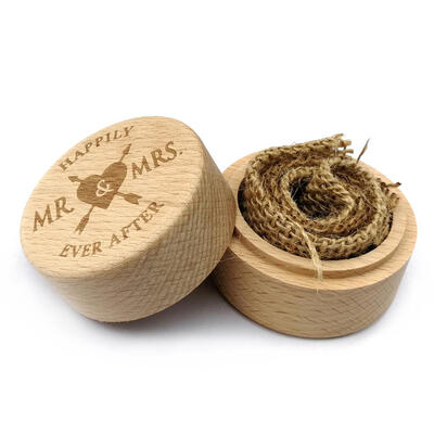

Personalized Rustic Wedding Wood Ring Box Holder Customized Bearer Box