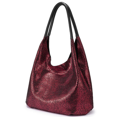 

REALER genuine leather shoulder bag designer handbags women bags fashion Hobo bag ladies bags large capacity female
