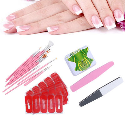 

Greensen 5pcs Set Nail Extension Kit Pen Nail Polishing Sponge Files Nail Forms Nail Art Accessories