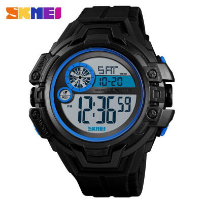 

SKMEI 52mm Mens Waterproof LED Digital Sports Watch With Dual Time Display