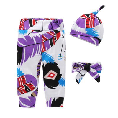 

Newborn baby rompers 3 pcs clothes set with hat&headband Cartoon infant baby boys girls cartoon long sleeves romper autumn b