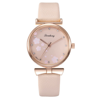

New creative flower ladies diamond belt quartz watch female casual student watch