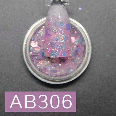 

Toponeto Shiny Nail Art Tips Stickers Acrylic 3D Glitter Sequins Manicure DIY Extension