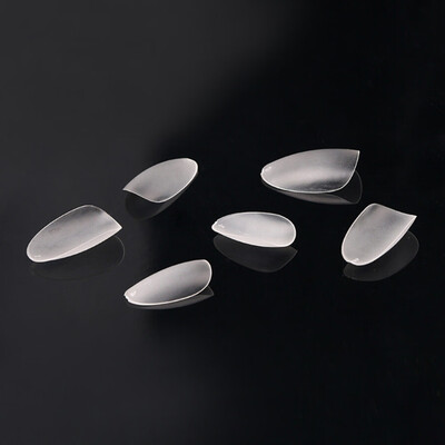 

Toponeto 288pcsBox Nail Slim Matte Short Surface Scrub Polished False Nail Art Tips