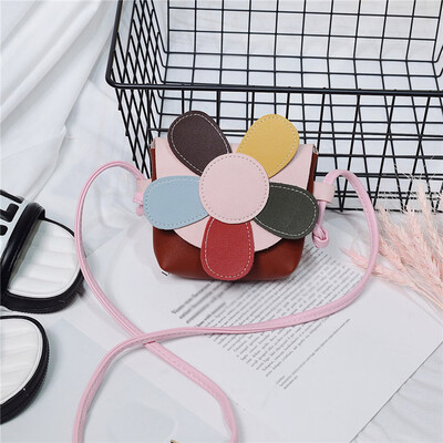 

Tailored Fashion Childrens Cute Cartoon Flower Color Matching Wild Shoulder Messenge Bag