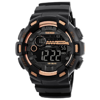 

SKMEI 1243 Digital Electronic Men Watch Fashion Casual Outdoor Sports Male Wristwatch Dual Time Date Week Countdown Chrono Alarm 5