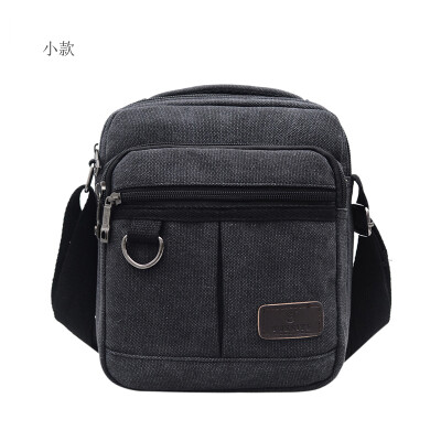 

Mens canvas bags inclined handbag Korean version fashion leisure 100 sets mens bags business small handbag inclined handbag rece