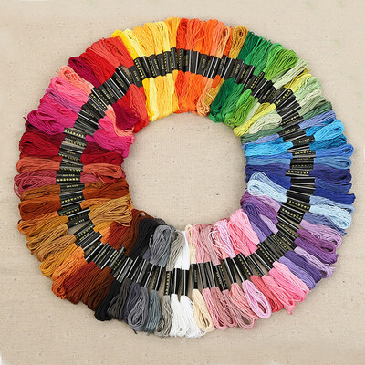 

Gobestart Premium Rainbow Color Embroidery Floss Cross Stitch Threads