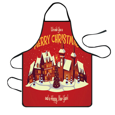 

Toponeto Christmas Decoration Waterproof Apron Kitchen Aprons Dinner Party Apron