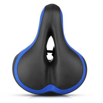 

Comfortable Men Women Bike Seat C99 Memory Foam Padded Leather Wide Bicycle Saddle Cushion with Taillight