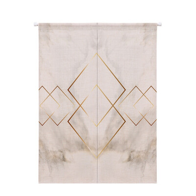 

Marble Grain Geometric Printed Doorway Curtain Cotton Linen Decor Curtain Hanging Tapestry Screens & Room Dividers