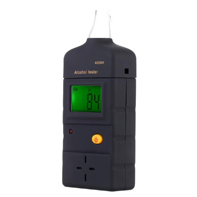 

AR2000 Portable Digital High Sensitive Alcohol Tester Meter Detector Breathalyzer with Transparent Mouthpieces