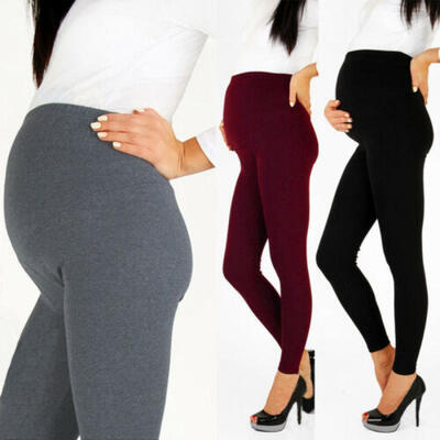

Pregnant Women High Waist Leggings Long Pants Maternity Elastic Casual Trousers
