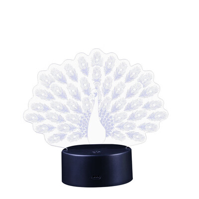 

〖Follure〗LED 3D Illuminated Lamp Optical Illusion Desk Night Light With 7 Color Changing