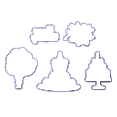 

Silicone Stamp Cutting Dies Stencil Frame Scrapbook Birthday Balloon Cake