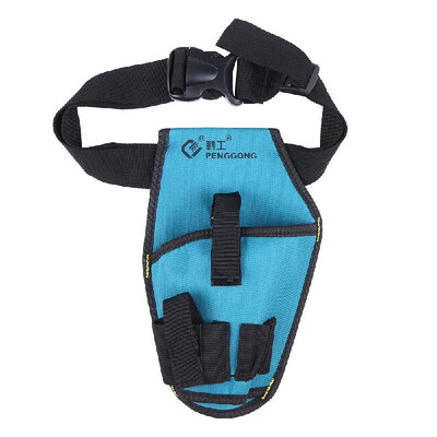 

PENGGONG Electronic Drill Bag Waist Tool Pockets Pouch Organizer Oxford Canvas Drill Waist Bag Pocket Wearable & Waterproof for Ca