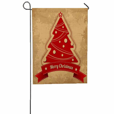 

Tailored Christmas Garden Flag Indoor Outdoor Home Decor Letters Flowers Flag