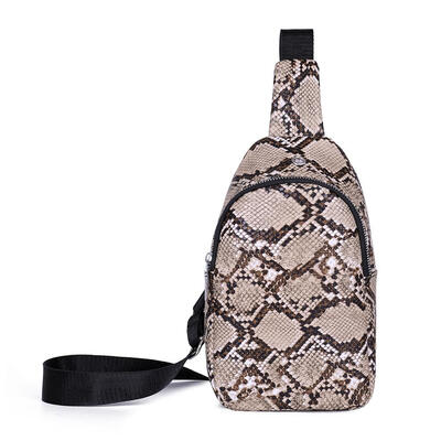 

Women Snake Pattern Leather Waist Chest Pack Casual Shoulder Crossbody Bags