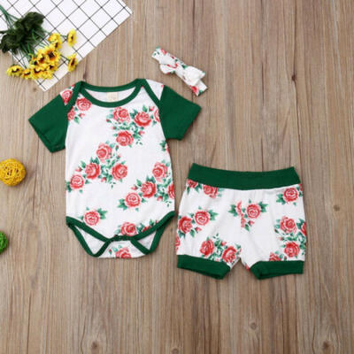 

Casual Toddler Baby Girl Kids Outfits Clothes T-shirt TopsShorts Pants 2PCS Set