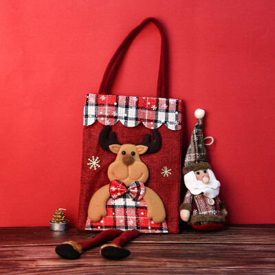 

〖Follure〗Santa Claus Christmas Candy Bag Elf Elk Pants Treat Pocket Home Party Gift Decor