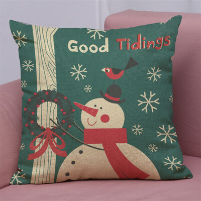 

Tailored New Christmas Cotton Linen Pillow Case Sofa Cushion Cover Home Decor