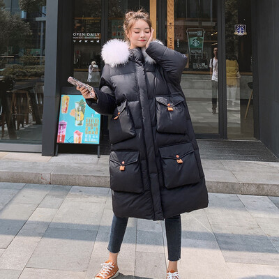 

Roseonmyhand Women Winter Warm Coat Hooded Thick Warm Loose Pocket Jacket Long Overcoat