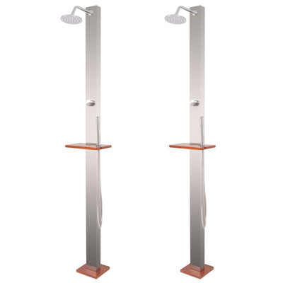 

Garden Shower 2 pcs Stainless Steel 827