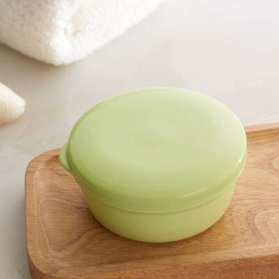 

Portable Round Plastic Sealing Soap Box Bath Tool Convenient Comfortable