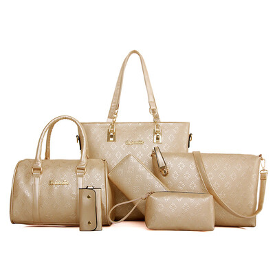 

DD171527 Rhomge Embossing Women\ 6PCS Handbag