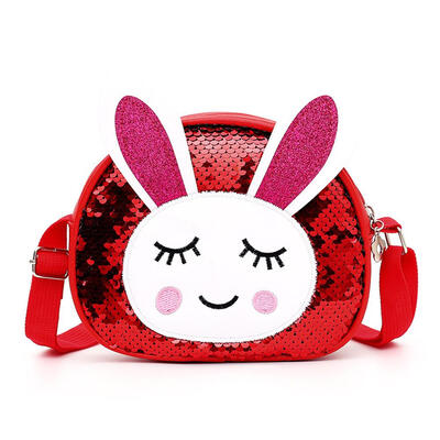 

PU Sling Bag Rabbit Fashion Sequin Packs Kids Girl Crossbody Shoulder Bags