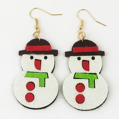 

Fashion Women Christmas Earrings Santa Snowman Elk Drop Dangle Ear Stud Ear Hook