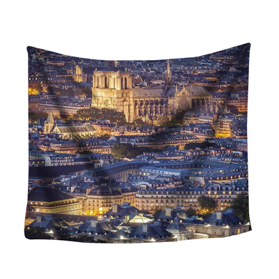 

Toponeto Colorful Print Tapestry Art Room Notre Dame Wall Hanging Tapestry Art Nature