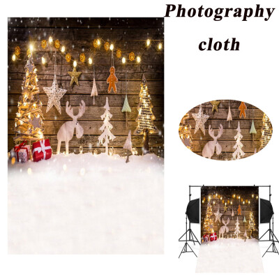 

〖Follure〗Christmas Backdrops Tree Vinyl 3x5FT Fireplace Background Photography Studio