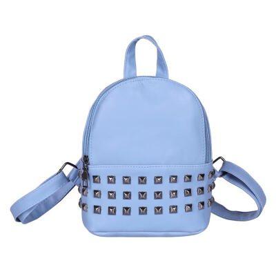 

Fashion Rivet Backpack Women PU Leather Casual Girls Shoulder Schoolbags