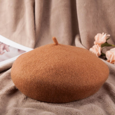 

Autumn winter new lady wool bud cap sweet pumpkin cap warm yuezi cap