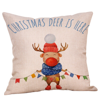 

Siaonvr Christmas Throw Pillow Cover Pillowcases Decorative Sofa Cushion Cover