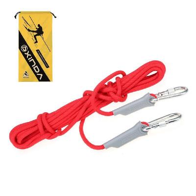 

10 Meters Outdoors Rope with Carabiner 95mm Diameter 2645lbs Rope Safety Rope 12KN