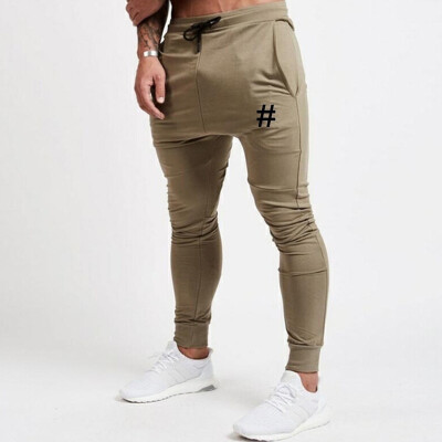 

SUNSIOM Mens Gym Slim Fit Trousers Tracksuit Bottoms Skinny Joggers Sweat Track Pants
