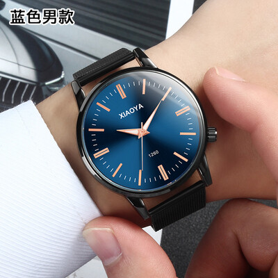 

Mens watch mens waterproof fashion style Korean simple full-automatic non-mechanical non-mechanical female lovers watc